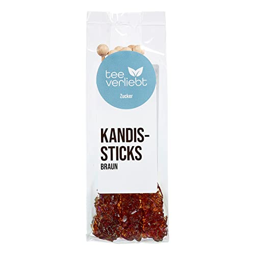 6 Kandiszucker-Sticks braun