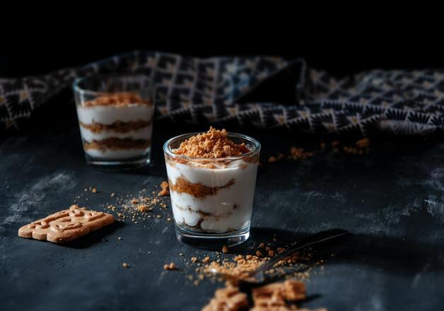 Spekulatius-Mandarinen-Dessert im Glas