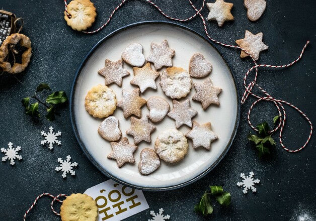 Selbstgebackene Butterplätzchen