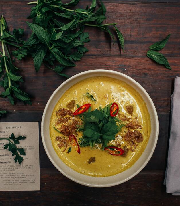 Kartoffelsuppe würzen