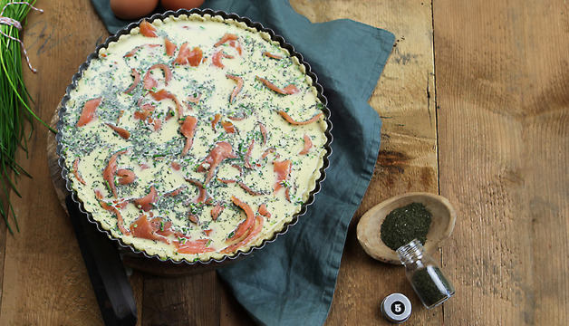 Lachs-Quiche
