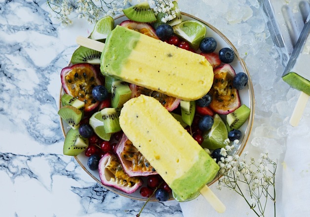 Selbstgemachtes Smoothie Eis