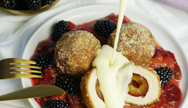 selbstgemachte Topfenknödel
