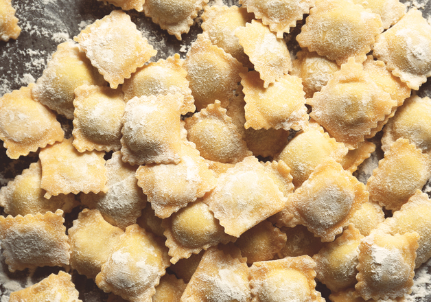 Selbstgemachte Hefeteig-Ravioli