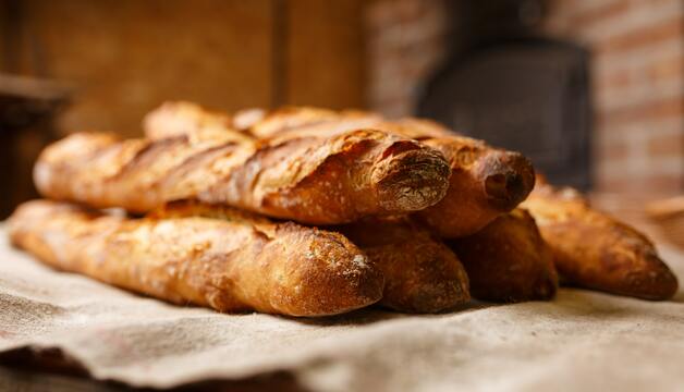 Baguette als Beilage