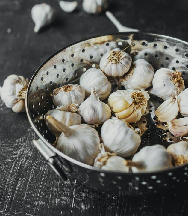 Knoblauch zu Gemüse