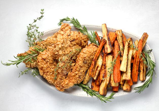 knusprige Gemüse Pommes