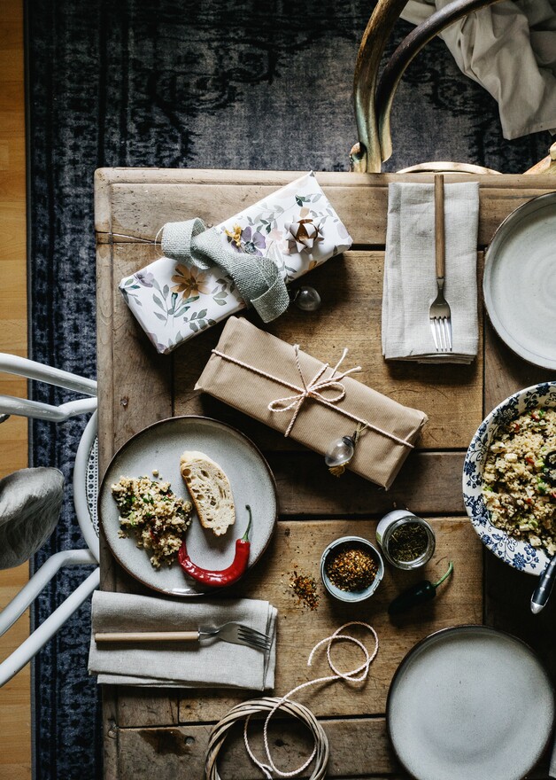 Geburtstagsgeschenk schön verpackt