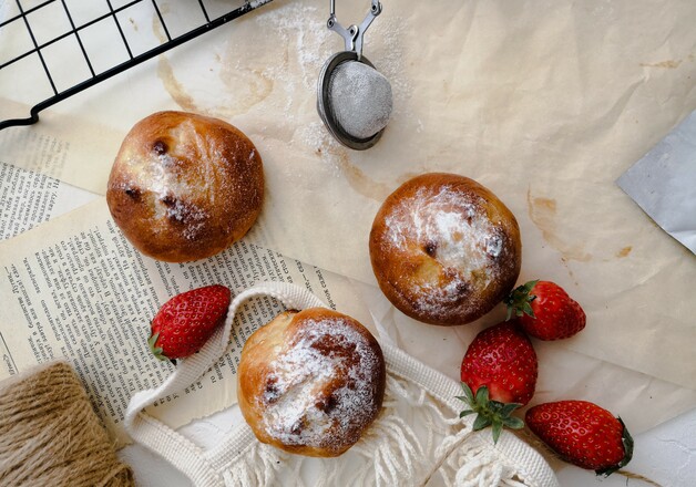 Leckere marokkanische Milchbrötchen