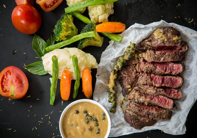 Feines Rinderfilet an Estragon-Senfsauce