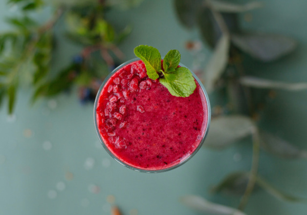 Selbstgemachtes Granatapfelsorbet