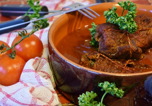 Selbstgemachte Rinderrouladen