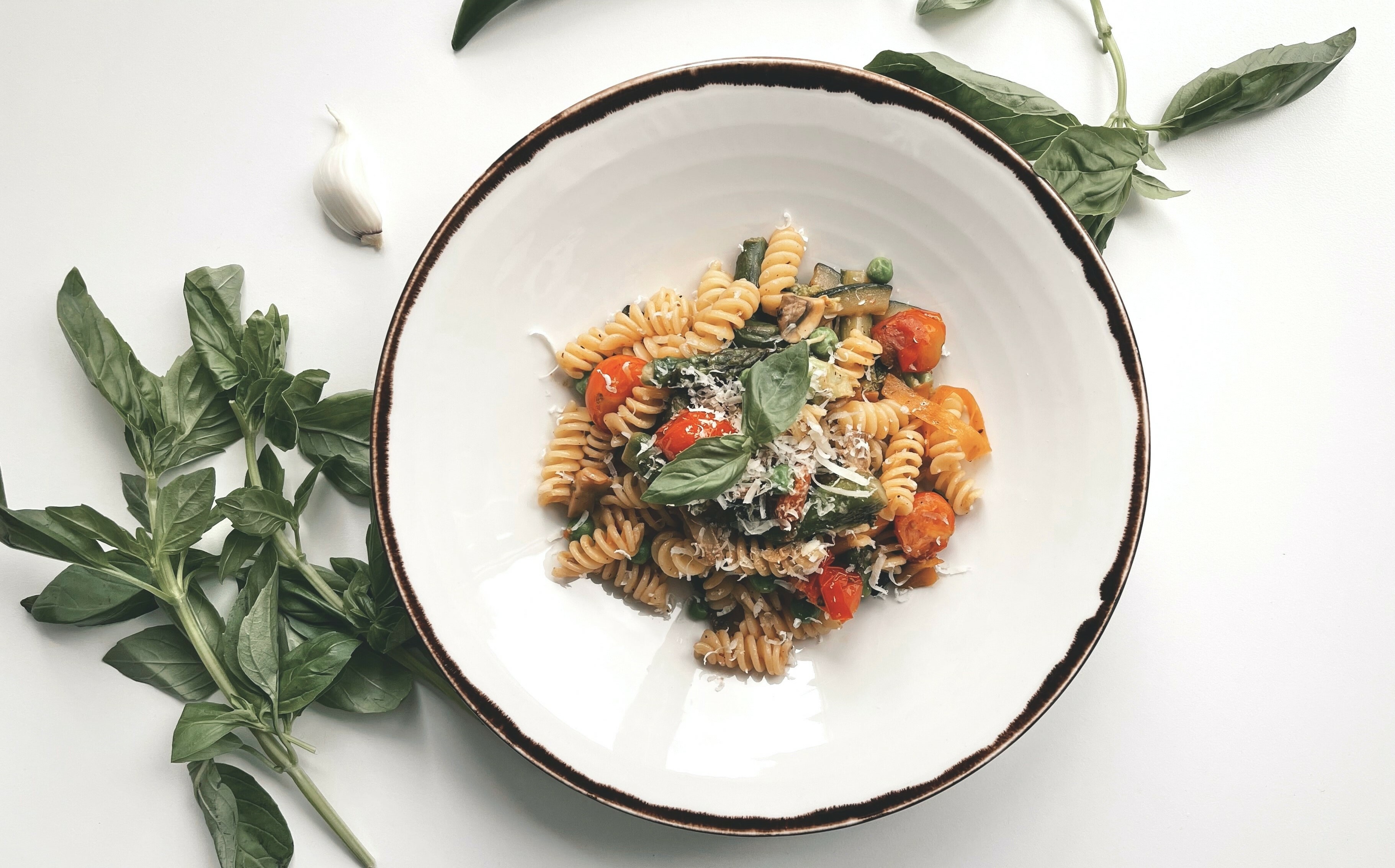 Pasta mit Liebstöckel gerebelt