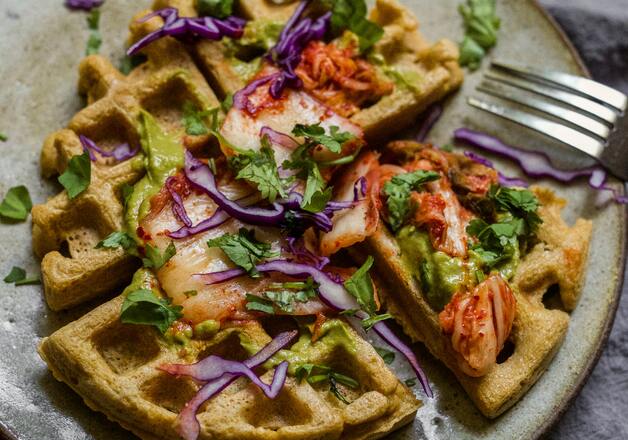 Herzhafte Protein Waffeln