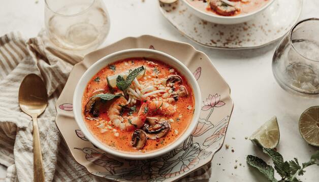 Garnelen-Currry mit Tellichery Pfeffer