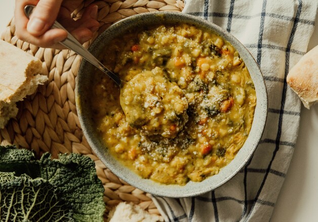 Kürbis-Chili mit weißen Bohnen