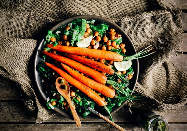 Geröstete Karotten mit Berbere Gewürzmischung