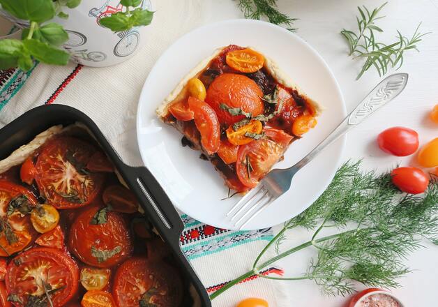 Tomate Mozzarella-Auflauf