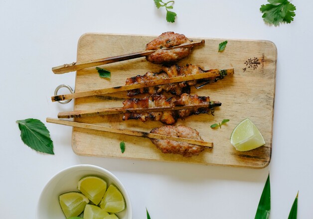 Indonesische Saté-Spieße