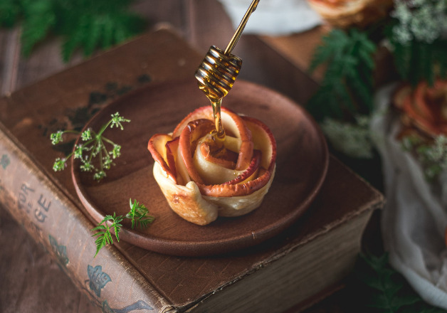 Apfelrosen-Rezept zum Valentinstag