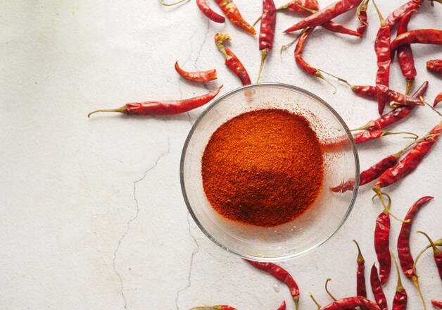 Chilischoten für Cayennepfeffer