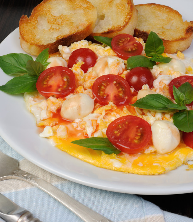 Tomate Mozzarella Rührei