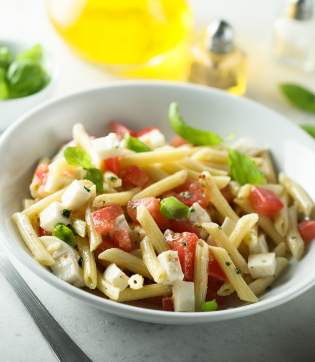 Tomate Mozzarella Nudelsalat