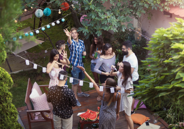 Dekorieren für Grillparty