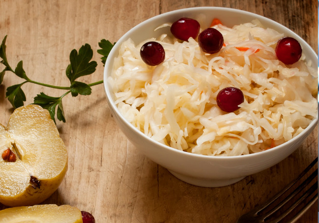 Sauerkraut mit Apfel