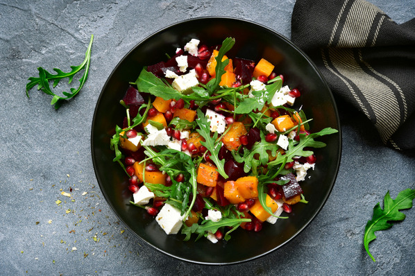 Herbstlicher Kürbissalat