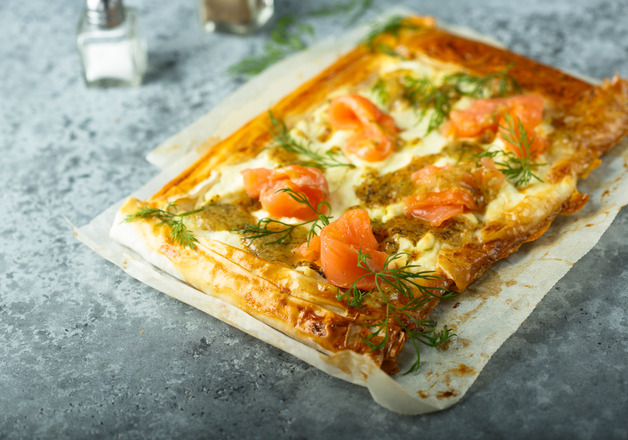 Lachs Flammkuchen