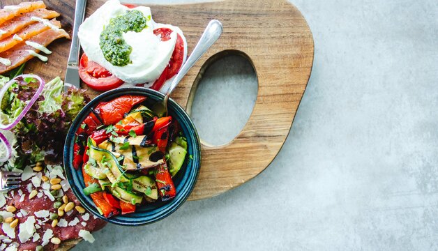 Buntes veganes Barbecue