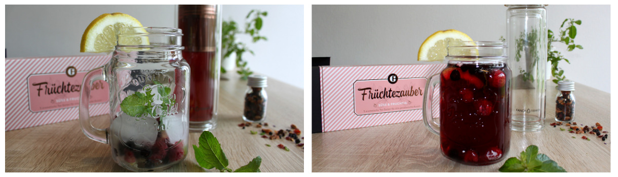 Eistee aus Früchtetee machen
