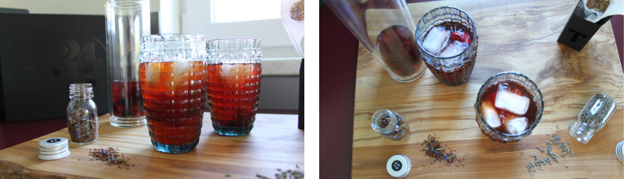 Gesunder selbstgemachter Eistee