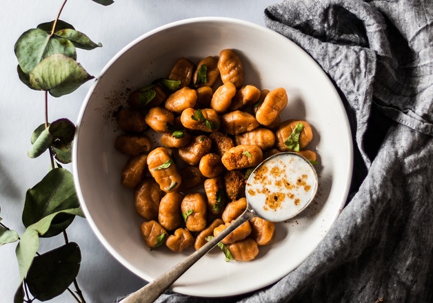 Selbstgemachte Kürbis-Gnocchi