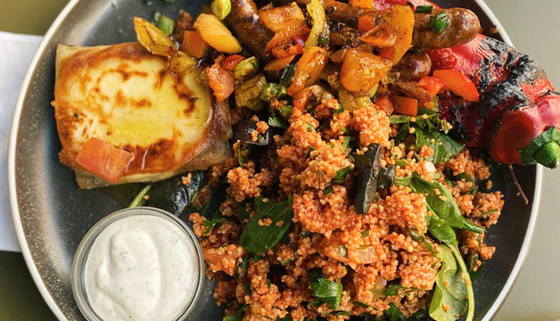 Bulgur Salat mit Grillgemüse