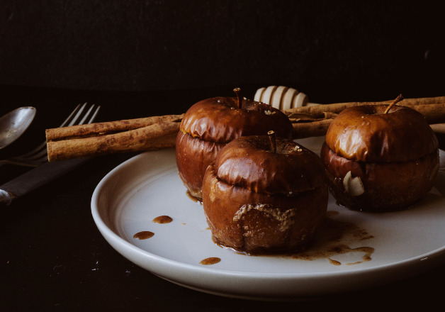 Bratapfel mit Marzipan
