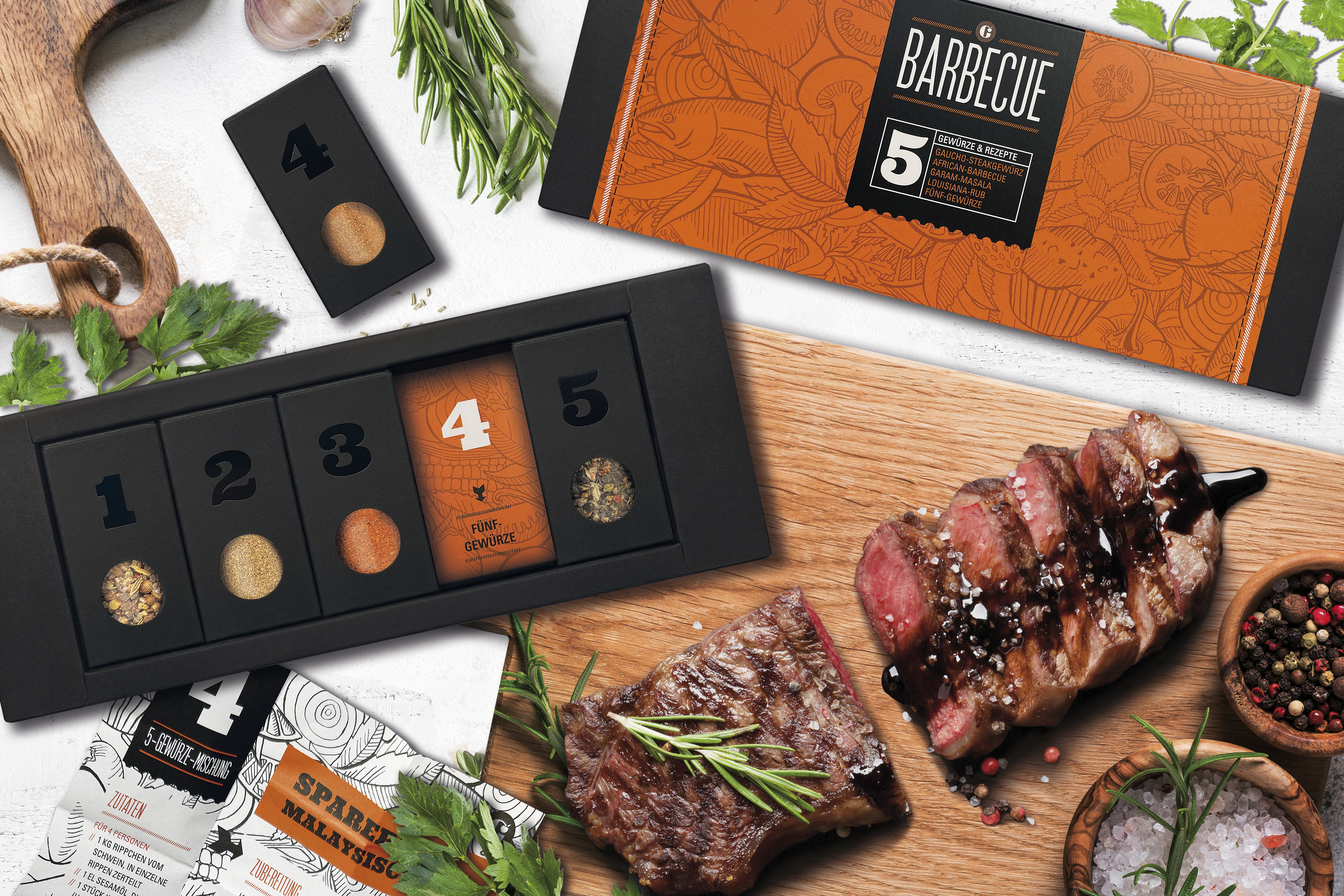 BBQ Gewürzset mit 5 Gewürzen