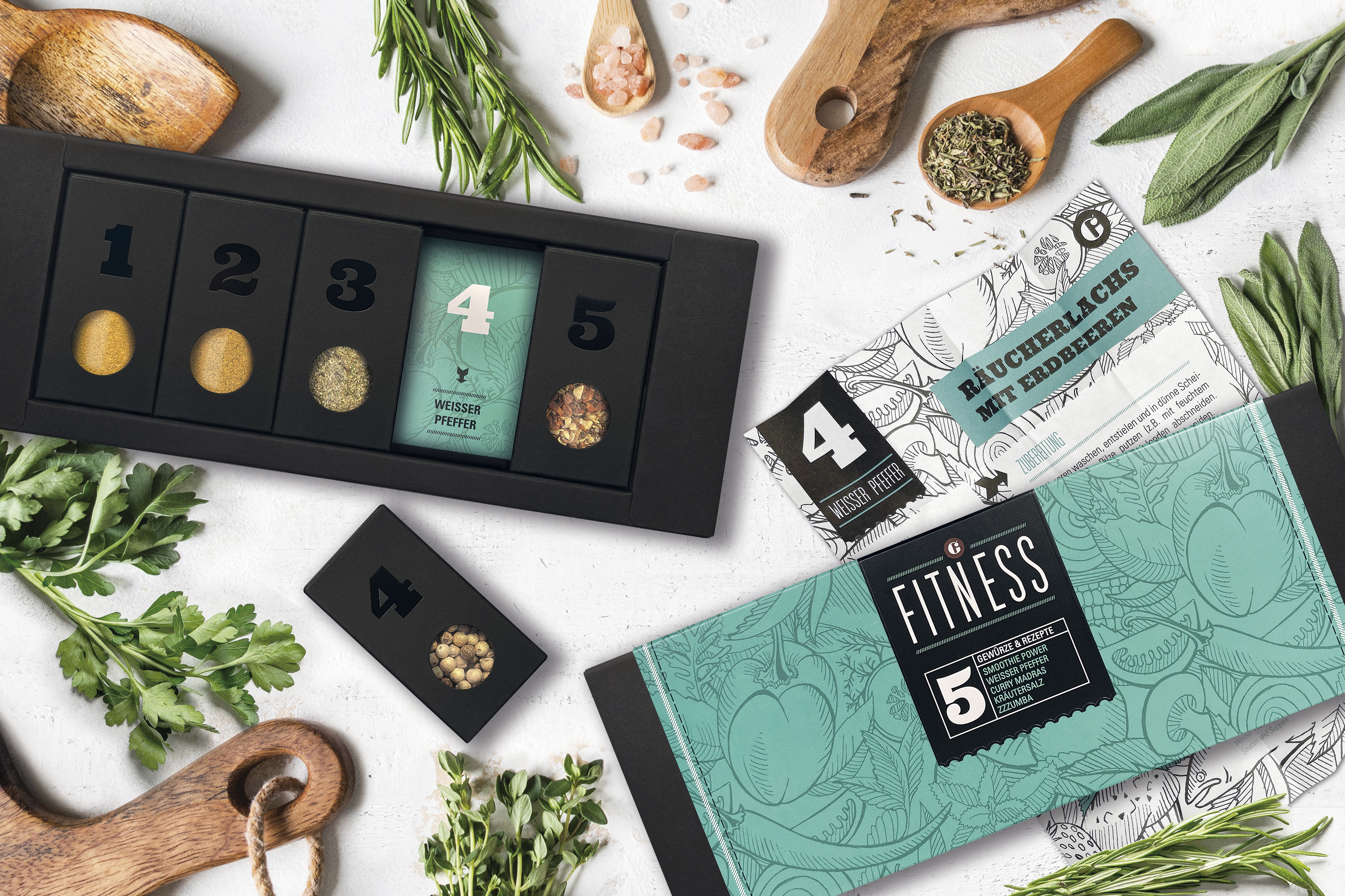 Gewürzset Fitness mit 5 Power Gewürzen